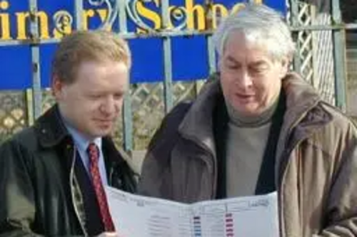 Stephen Robinson with Cllr. Ian Gale