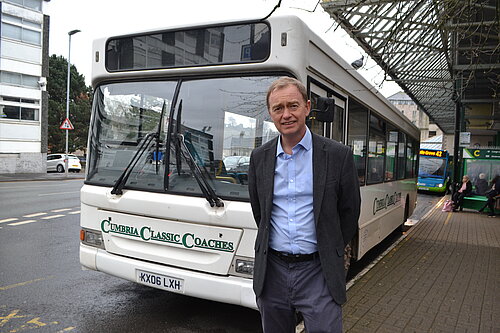 Tim at Kendal bus station