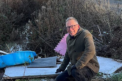 Phil Redshaw fights fly-tipping 