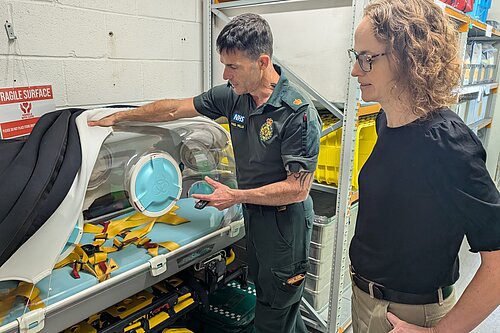 Alison with paramedic