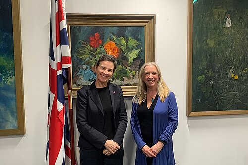 Roz Savage MP and Nature Minister, Mary Creagh