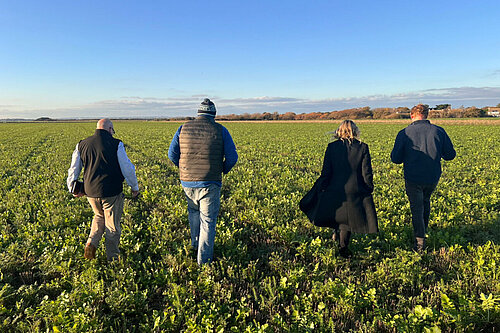 Jess meets local farmers