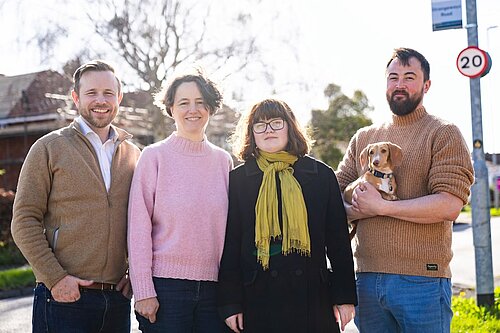 QE Lib Dem Councillors - and a cute dog!