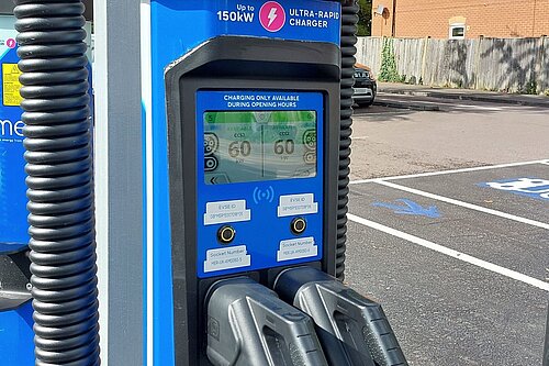 A fast charger for electric cars