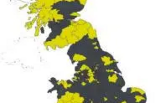 The map shows the Lib Dems winning West Chelmsford and many other seats