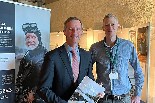 Liam McArthur MSP at the exhibition in Holyrood