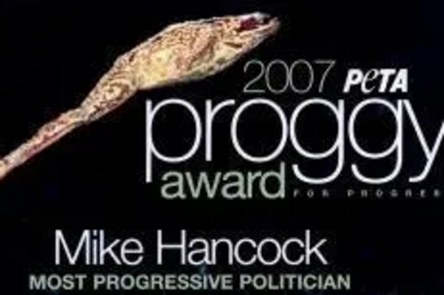 2007 Proggy Peta Award for Mike Hancock MP "Most Progressive Politician"