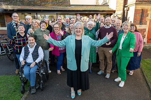 Lorna and group of Lib Dems