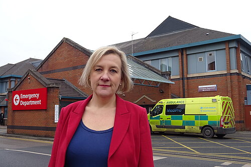 Lisa Smart MP at Stepping Hill Hospital