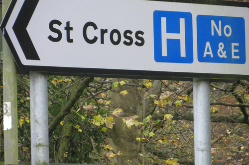 Hospital of St Cross Rugby - no accident and emergency unit