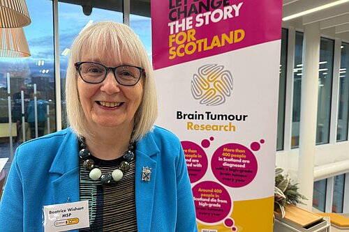 Beatrice Wishart at the launch of the Scottish Brain Tumour Centre of Excellence launch