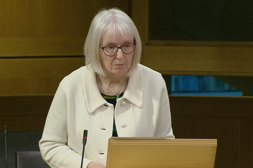 Beatrice Wishart speaking in the Chamber