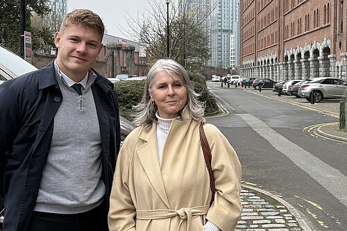 Carl Cashman and Former Labour Councillor Maria Toolan