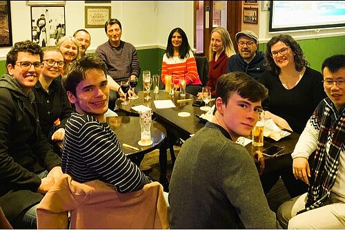 George Jezard and others in the pub