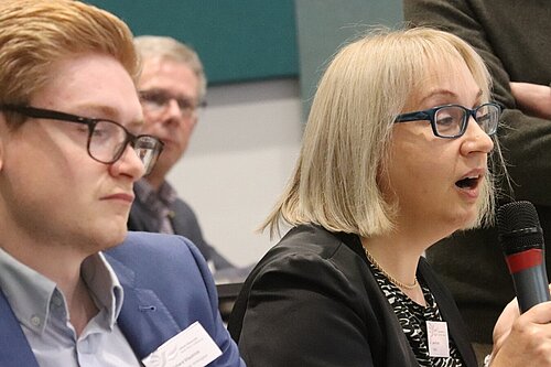 People in a North West Lib Dems conference audience