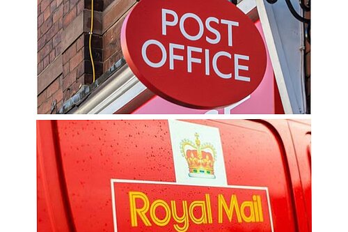 Image of post office and royal mail