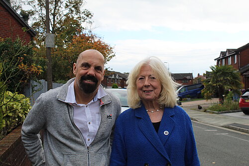 Josie Mullen with Dave Aizelwood