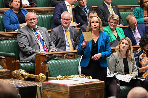 Helen Morgan speaking in Parliament