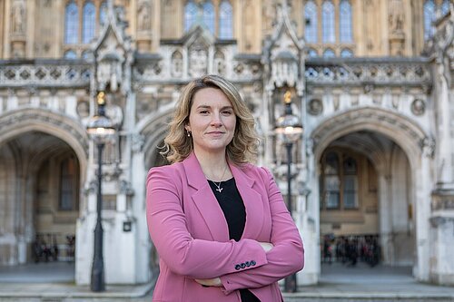 Jess Outside Parliament