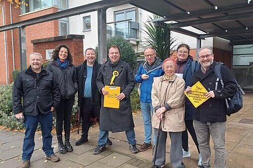 Lib Dem campaigners in West Thamesmead