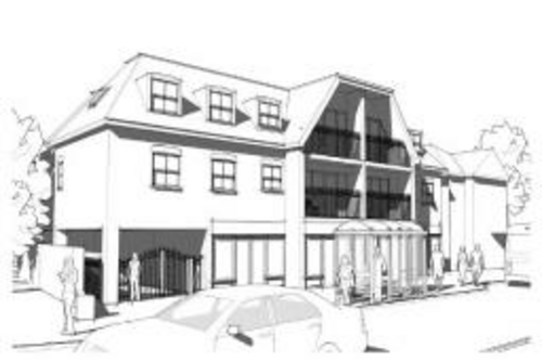 Artist impression of new building